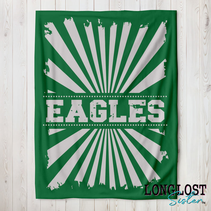 Vintage Team Green Custom Blanket