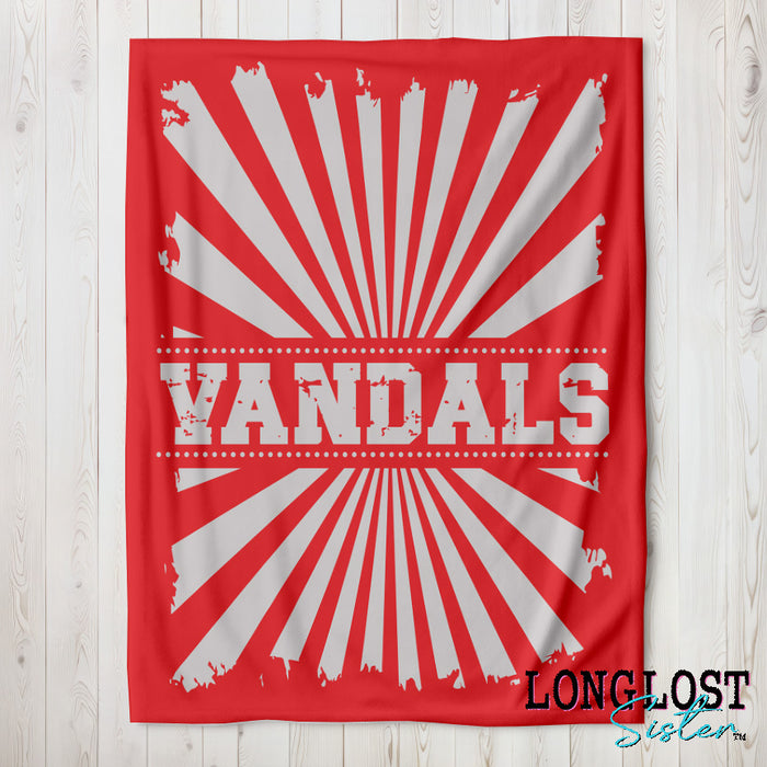 Vintage Team Red Custom Blanket | Long Lost Sister Boutique