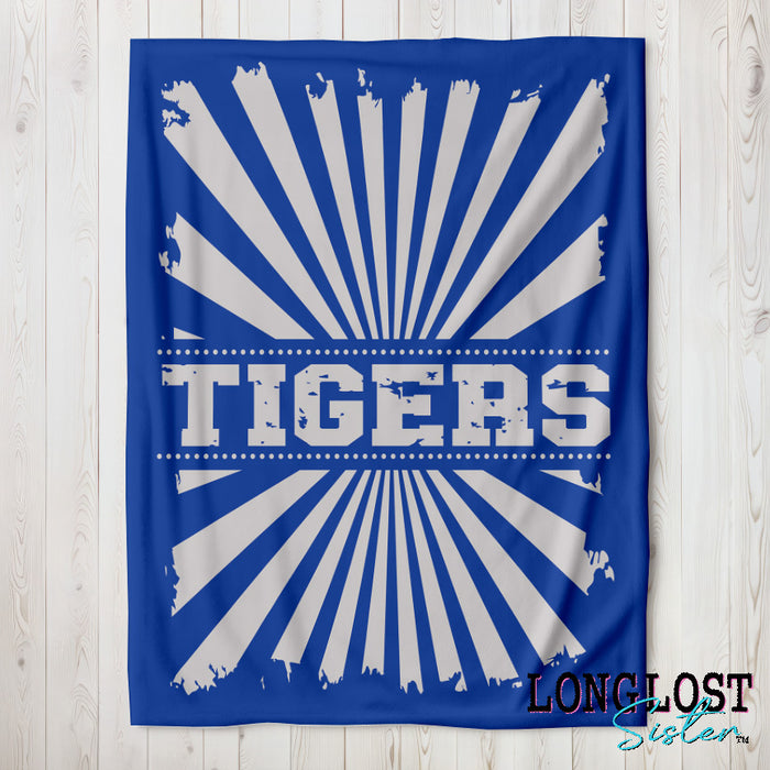 Vintage Team Royal Blue Custom Blanket | Long Lost Sister Boutique