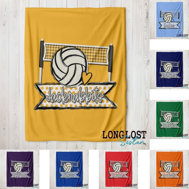 Volleyball Personalized Blanket | Long Lost Sister Boutique